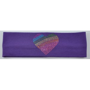 Headband Heart Rhinestud 