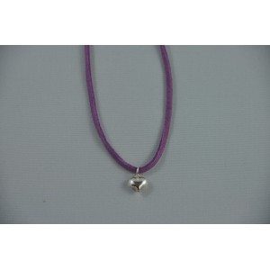 Puffy Heart Sterling Silver Necklace