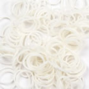 Rainbow Loom Elastic White