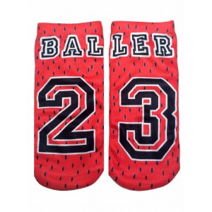 -Printed Socks- Basketball