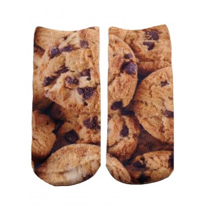 -Printed Socks- Cookie