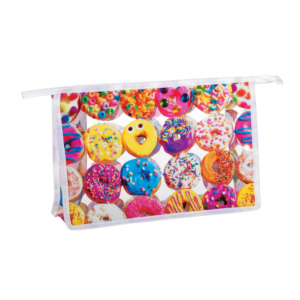 Cosmetic/Toiletry Bag Assorted Donuts Clear 