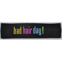 Headband Bad Hair Day Embroidered 