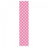 Locker/ Room Peel & Stick Wallpaper- Pink Quatrefoil