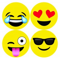 Decals- Xtra Large Emoji -idecoz