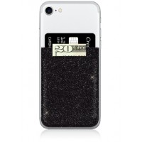 Phone Pocket- Black Glitter