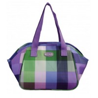Purple Plaid Lunch Bag