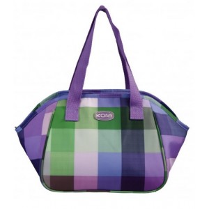 Purple Plaid Lunch Bag