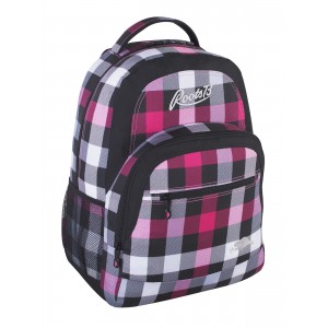 Roots Backpack Plaid Pink