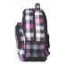 Roots Backpack Plaid Grey/Orange