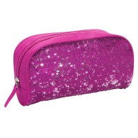 Sequin Pencil Case- Pink