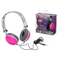 Headphones - Zebra Fuchsia