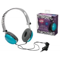 Headphones - Zebra Blue