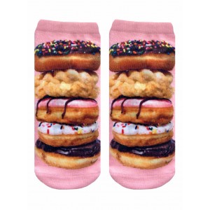 -Printed Socks- Donut