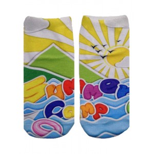 -Printed Socks- Summer Camp