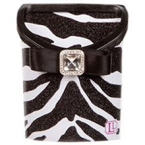 Magnetic Locker Bin- Black/White Zebra