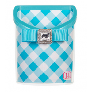 Magnetic Locker Bin Blue Gingham