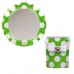 Mirror- Green Polka Dot