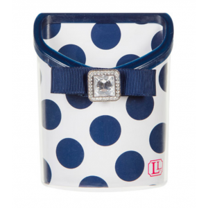 Magnetic Locker Bin Navy Dot