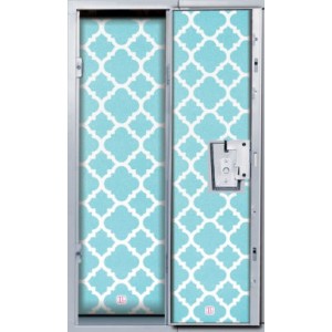 Locker Wallpaper- Blue Glitter