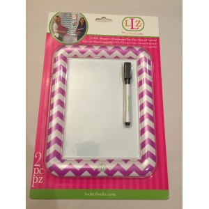 Dry Erase Board - Chevron Light Purple