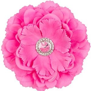 Silk Peony Flower Magnet - Pink