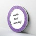 Dry Erase Board Glitter Round 