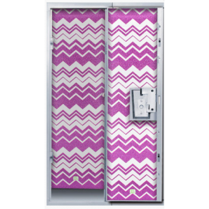 Locker Wallpaper- Pink Chevron
