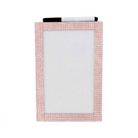 Dry Erase Board Pink Glitter Rectangle 