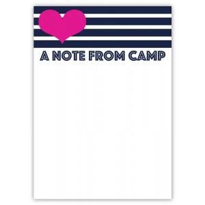 Notepad and Envelopes- A Note From Camp Stripes