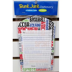 Foldover Cards Sports Grafitti- Bunk Junk