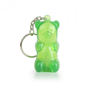 Gummy Bear Keychain Green