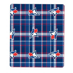 Blanket - Blue Jays Fleece Plaid