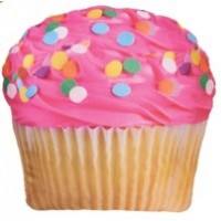 Microbead Pillow Pink Cupcake