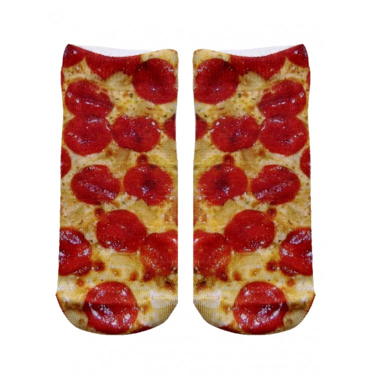 -Printed Socks- Pizza